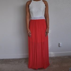 Coral Maxi Dress